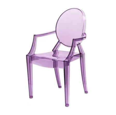 เก้าอี้พลาสติก MY DOLLS HOUSE GHOST TRANSPARENT สีม่วง